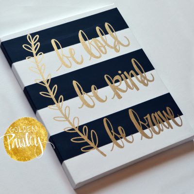 hand lettering canvas painting