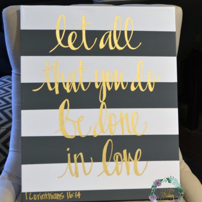 bible verse painting canvas