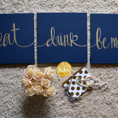 eat drink be merry wall art set