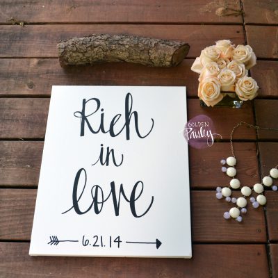 rich in love canvas painting art