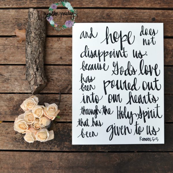 hand lettering bible verse