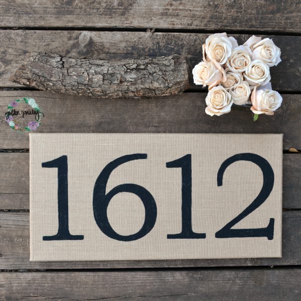 housewarming gift house number sign