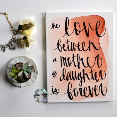 mother's day quote wall art painting
