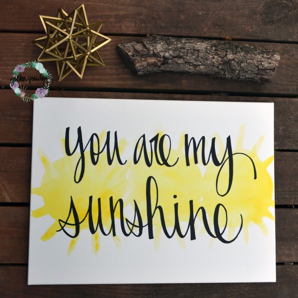 you are my sunshine wall decor painting