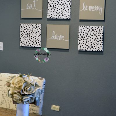 dalmation print home decor wall art set