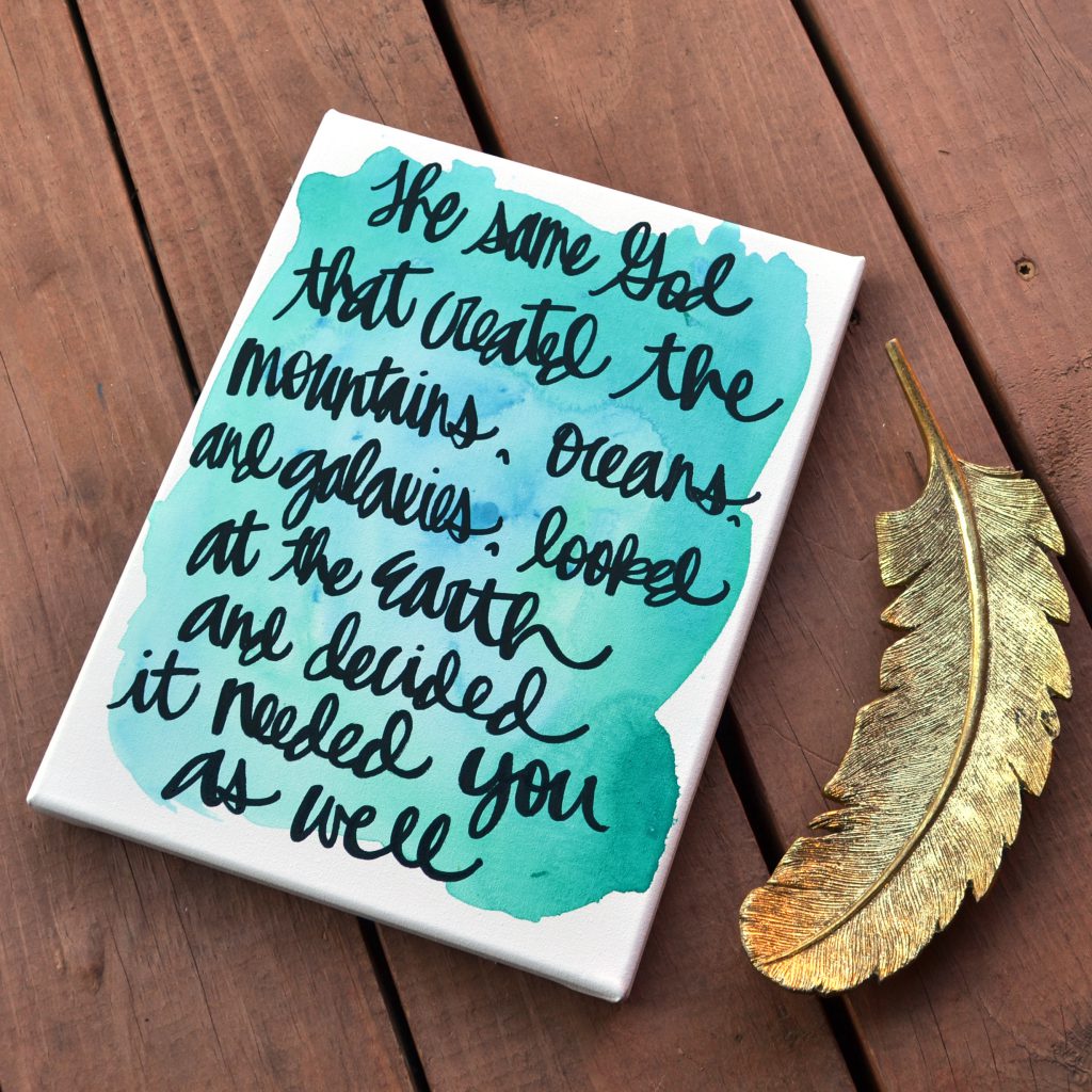 Inspirational Wall Art Christian Quote Sign | Religious God Bible Verse